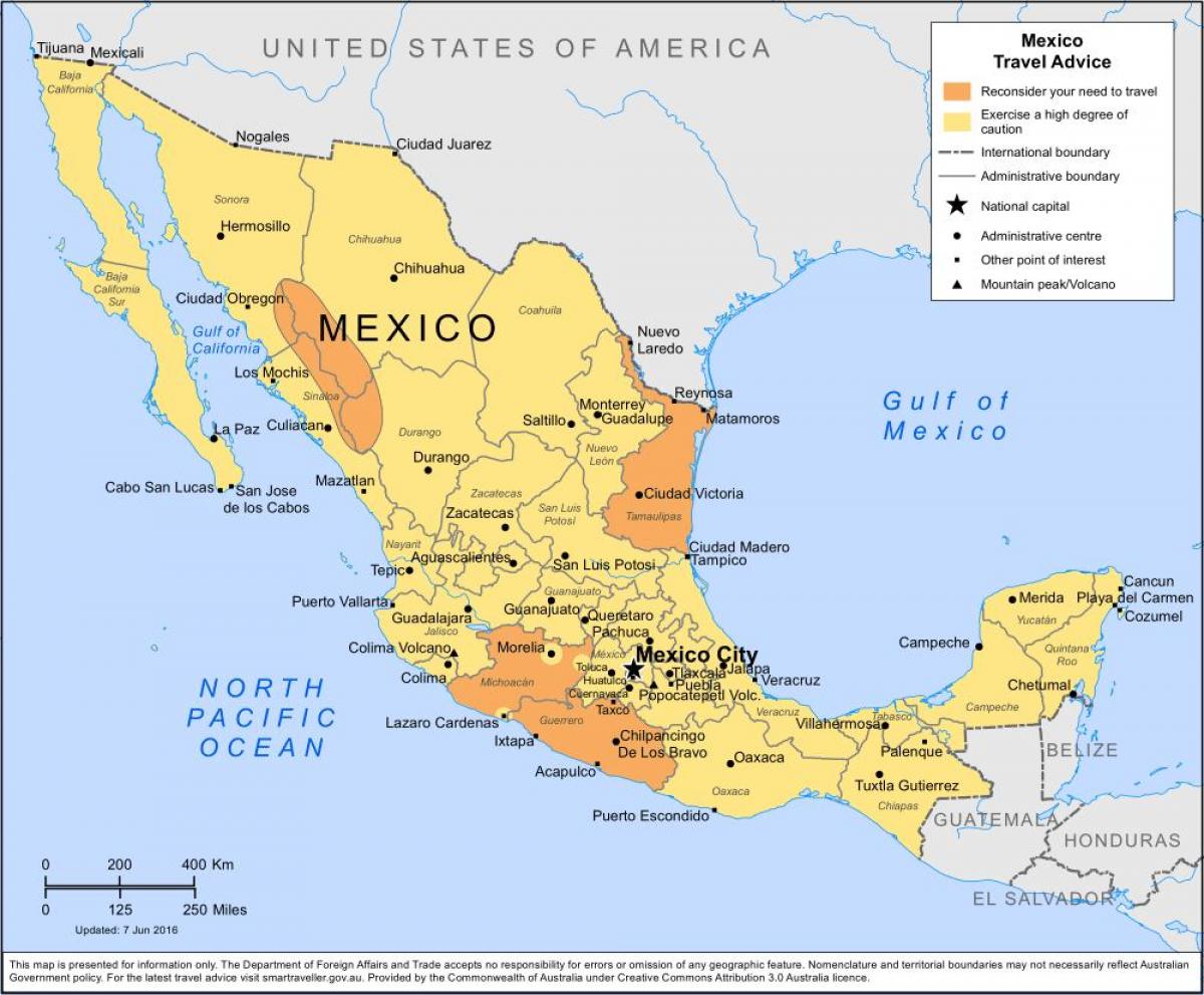 kartes Meksikas Pilsētas un apkārtējo teritoriju