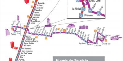 Karte metrobus Mehiko