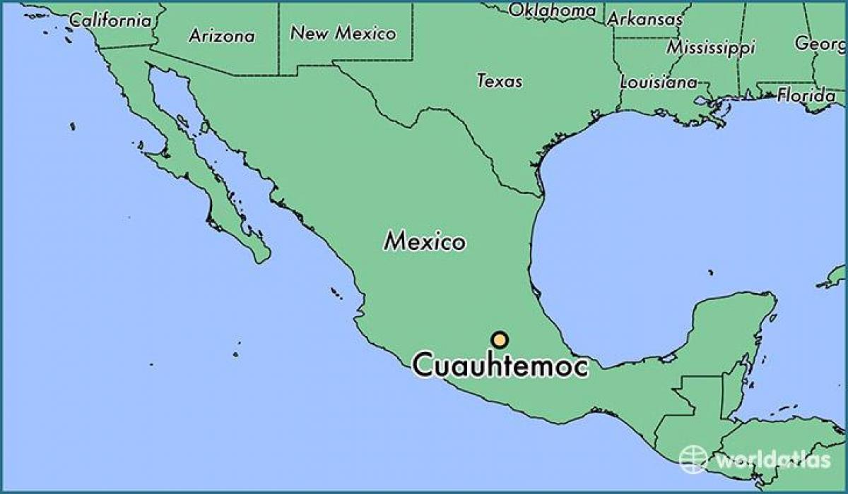 karte Mexico, cuauhtemoc 