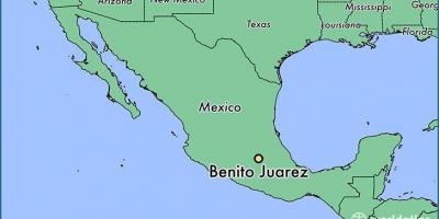 Benito juarez Meksika karte