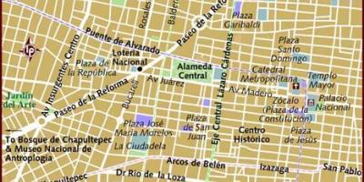 Centro historico Mexico City kartes