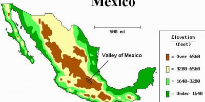 Kartes ielejas Meksikā