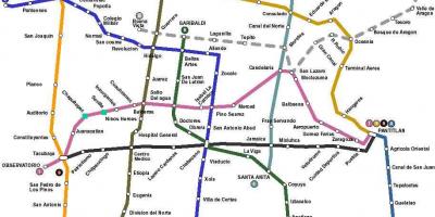 Karte Mehiko autobusu 